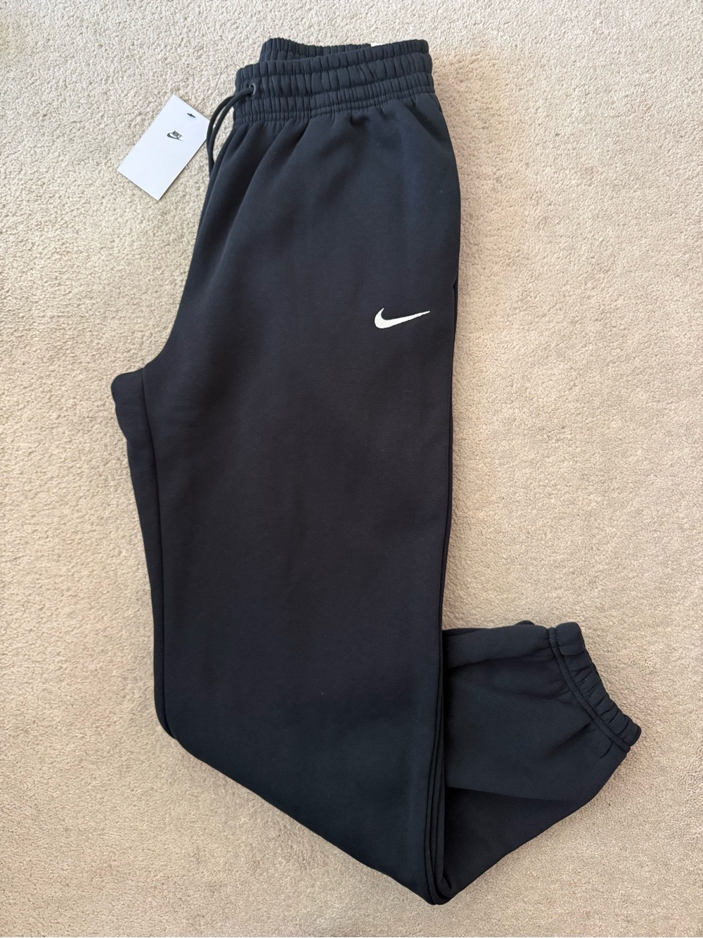NWT! Nike Sportswear Phoenix Women's High Waisted Oversized Sweatpant Black S